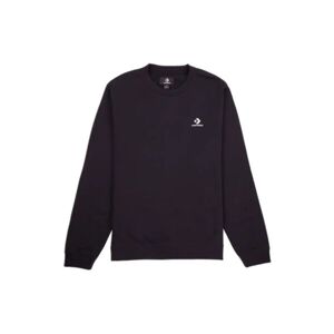 Converse STANDARD FIT LEFT CHEST STAR CHEV EMB CREW FT Unisex mikina, černá, velikost
