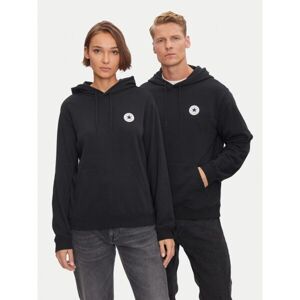Converse STANDARD FIT CORE CHUCK PATCH HOODIE FT Unisex mikina, černá, velikost