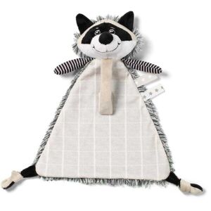 BABY ONO RACOON ROCKY Usínáček s poutkem pro dudlík, bílá, velikost