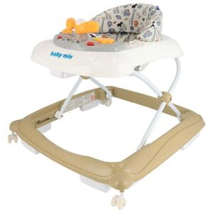 BABY MIX CHODÍTKO Dětské chodítko s volantem, hnědá, velikost