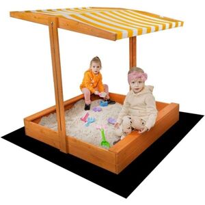 BABY MIX PÍSKOVIŠTĚ Dětské dřevěné pískoviště se stříškou, hnědá, velikost