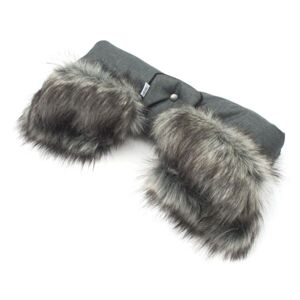 NEW BABY RUKÁVNÍK 2v1 Rukávník na kočárek, tmavě šedá, velikost