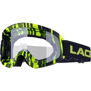 Laceto BUZZ Dětské cyklistické brýle na freeride a downhill, reflexní neon, velikost