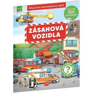 ELLA & MAX ZÁSAHOVÁ VOZIDLA Můj první samolepkový sešit, mix, velikost