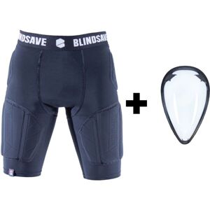 BLINDSAVE PROTECTION SHORTS PRO + CUP Kraťasy se suspenzorem, černá, velikost
