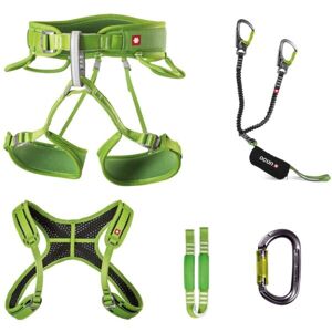 OCÚN VIA FERRATA TWIST + CHEST SET Ferratový set s páracím tlumičem, zelená, velikost