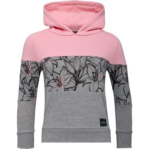 Lewro MINOA Dívčí mikina přes hlavu, šedá, velikost 152-158