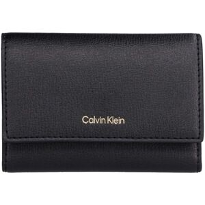 Calvin Klein FOIL LOGO TRIFOLD ZIP Dámská peněženka, černá, velikost