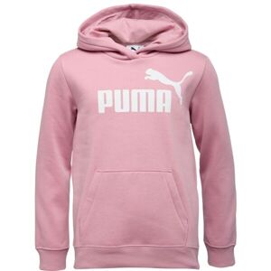 Puma ESSENTIALS NO.1 LOGO HOODIE FL G Dívčí mikina, růžová, velikost