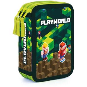 Oxybag PLAYWORLD Školní penál, zelená, velikost