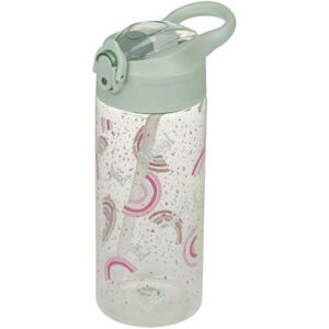 BAAGL DUHA 500 ML Tritanová láhev s brčkem, zelená, velikost