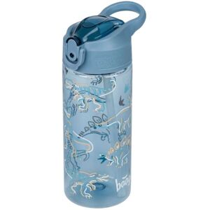 BAAGL DINO 500 ML Tritanová láhev s brčkem, modrá, velikost