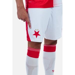 CASTORE SLAVIA PRAGUE HOME SHORT JR Dětské fotbalové šortky, bílá, velikost