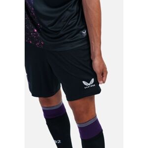 CASTORE SLAVIA PRAGUE AWAY SHORT Pánské fotbalové šortky, černá, velikost