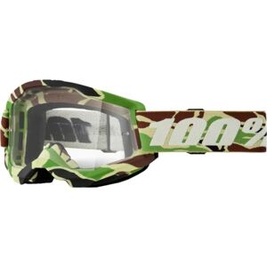 100% STRATA 2 Downhill brýle, khaki, velikost