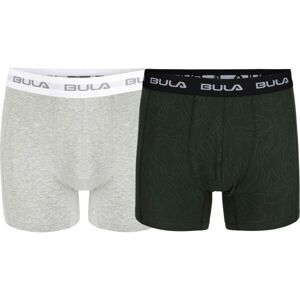 Bula 2 PK BOXER Pánské bavlněné boxerky, tmavě šedá, velikost
