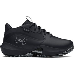 Under Armour UA PS LOCKDOWN 7 Dětská obuv na basketbal, černá, velikost 33.5