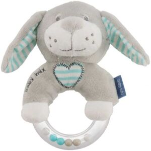 BABY MIX PES Plyšové chrastítko, šedá, velikost