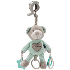 BABY MIX MEDVĚD Plyšová hračka s vibrací, šedá, velikost