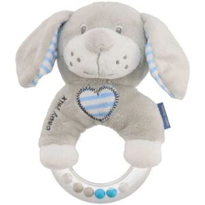 BABY MIX PES Plyšové chrastítko, šedá, velikost