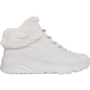 Skechers UNO LITE - COZY LEOPARD Dívčí zimní obuv, šedá, velikost