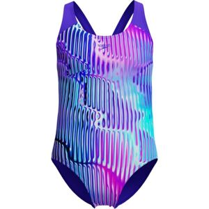 Speedo SPLASHBACK Dívčí jednodílné sportovní plavky, fialová, velikost 11-12Y