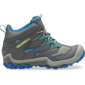 Merrell CHAMELEON 7 MID WP Dětské turistické boty, šedá, velikost 33