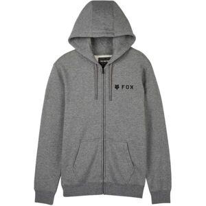 Fox FLEECE ZIP Pánská mikina, šedá, velikost