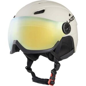 Laceto VENTO Lyžařská helma s visorem, béžová, velikost (55 - 58)