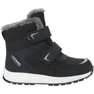 VIKING BY NORWAY EQUIP WARM WP 2V Dětská zimní obuv, černá, velikost