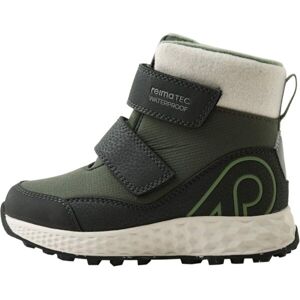 REIMA HALLAVA Dětské zimní boty, tmavě zelená, velikost