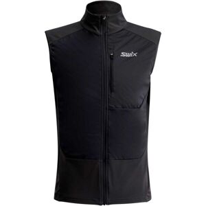Swix FOCUS WARM VEST M Pánská sportovní vesta, černá, velikost