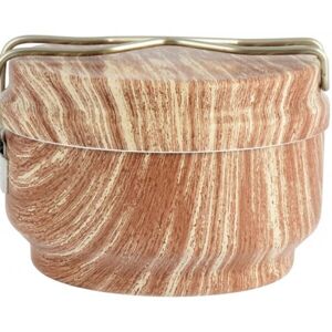 ALB WOOD Třídílna sada ešusu, hnědá, velikost