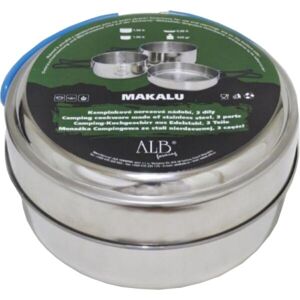 ALB MAKALU Trojdílná sada nerezového nádobí, stříbrná, velikost