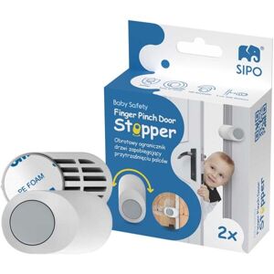 Sipo STOPPER 2KS Dětská otočná zarážka do dveří, bílá, velikost
