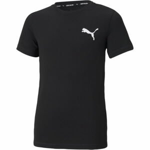 Puma ACTIVE SMALL LOGO TEE Chlapecké sportovní triko, černá, velikost